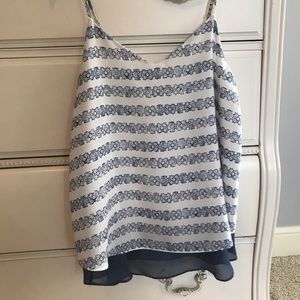 Sleeveless Floral Tank Top